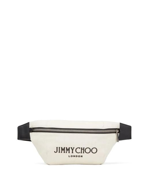Jimmy Choo Finsley Gürteltasche Mit Logo in White für Herren