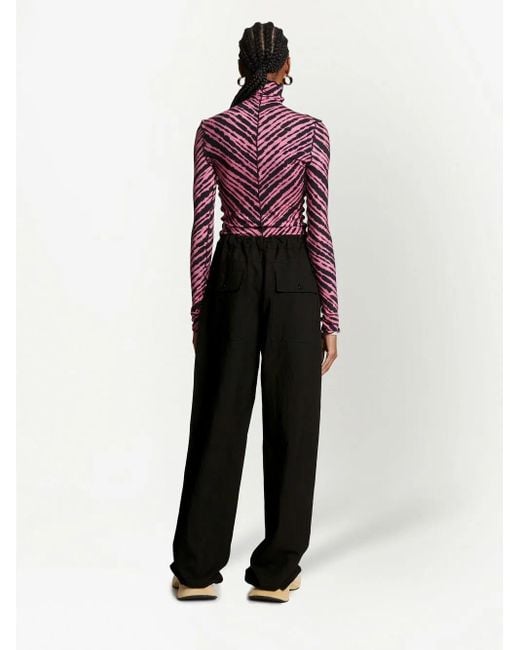 Proenza Schouler Broek Met Trekkoord in het Black