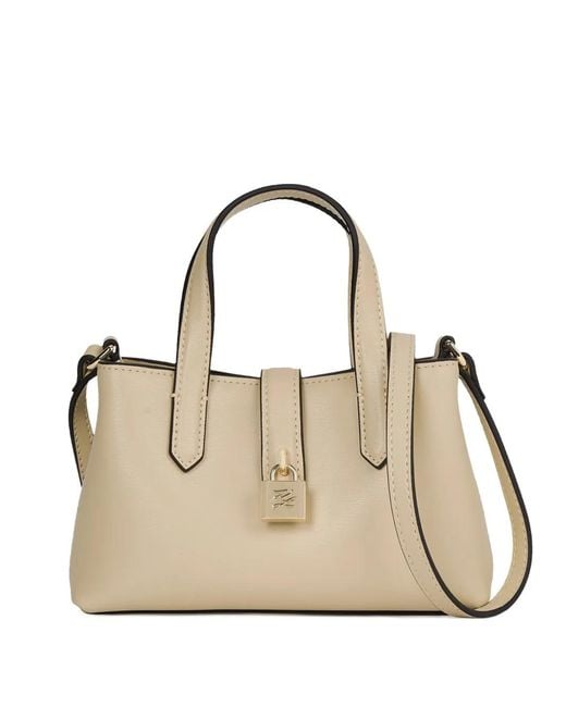 Karl Lagerfeld Natural Padlock Tote Bag