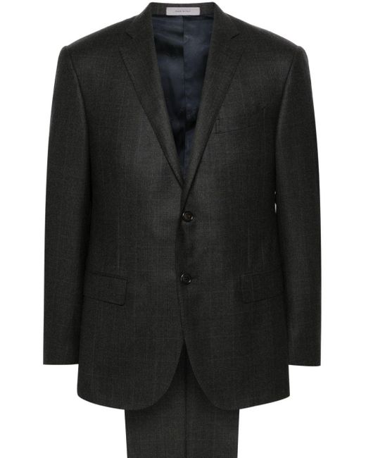 Corneliani Black Check-Pattern Suit for men