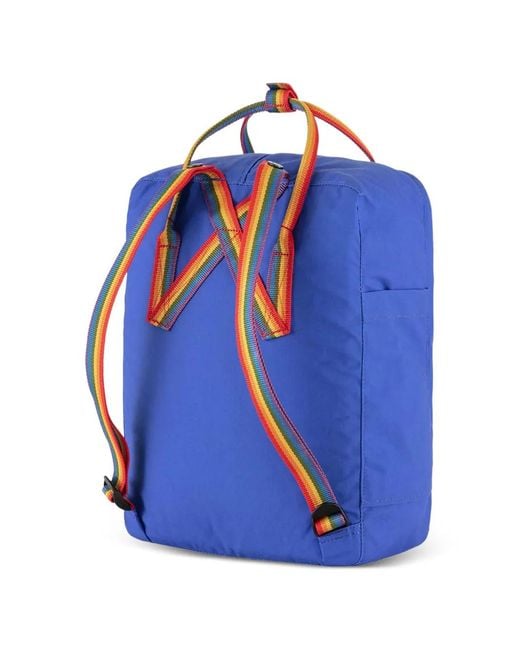 Fjallraven Blue Striped Backpack