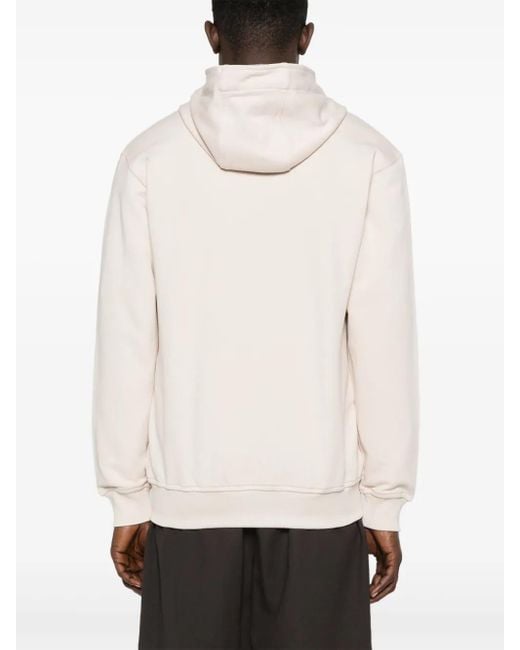 Comme des Garçons White Cotton Hoodie for men