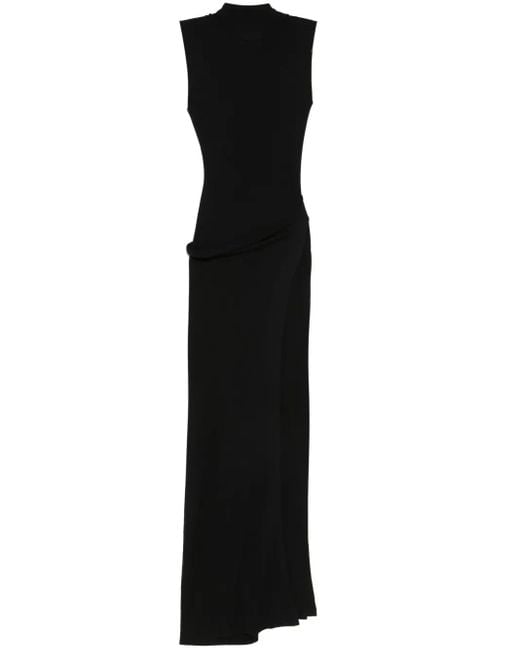 AYA MUSE スカーフディテール ドレス Black