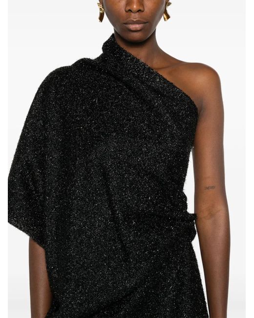 The Row Black Dorota Midi Dress
