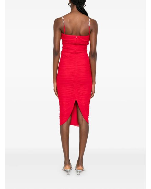 Nissa Jurk Verfraaid Met Kristallen in het Red