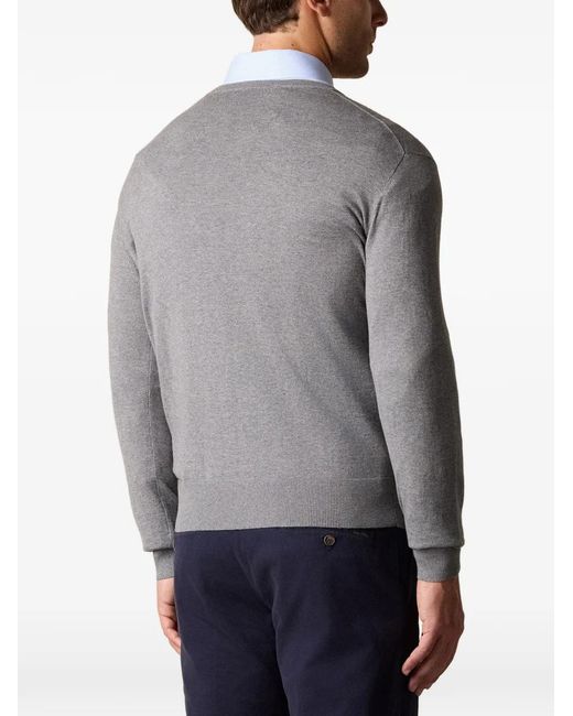Brooks Brothers Gray Crew-Neck Sweater for men