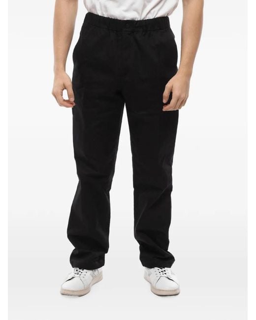 Off-White c/o Virgil Abloh Black Elasticated-Waist Chino Trousers for men