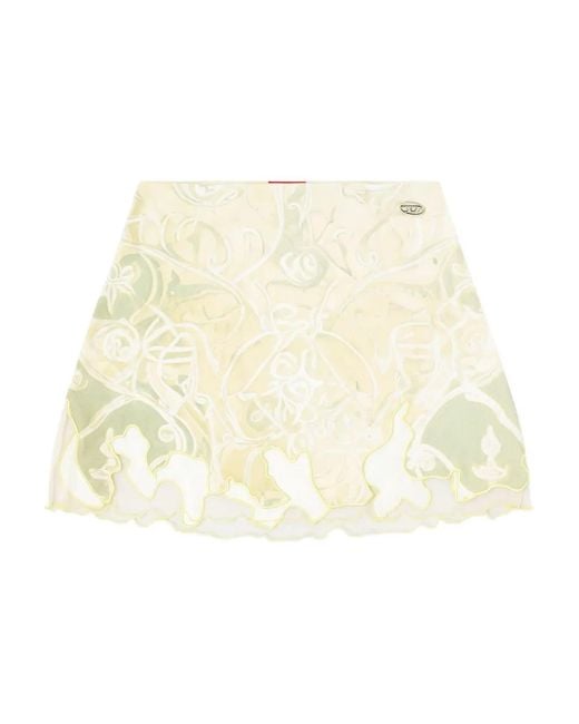 DIESEL Natural O-Lane Mini Skirt