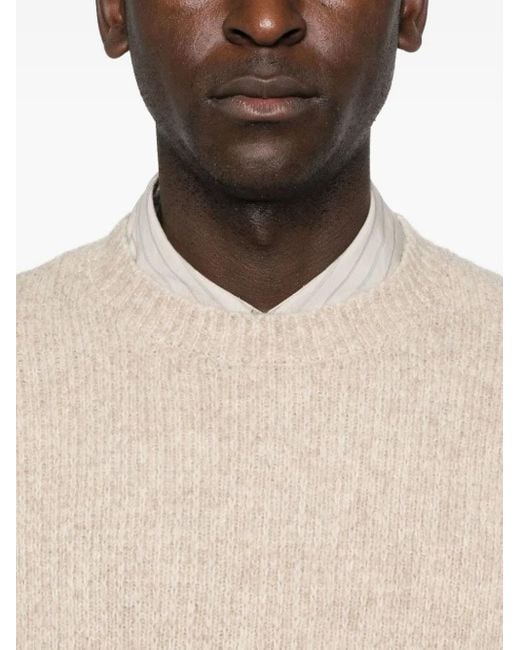 Maglione A Coste di sunflower in Natural da Uomo