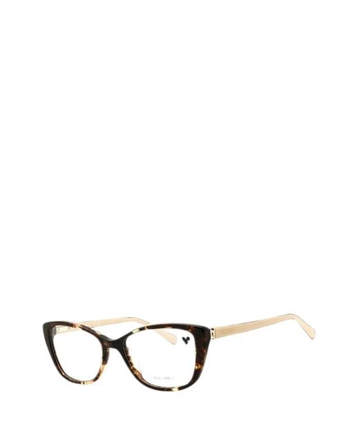 Nine West Black Tortoiseshell-Effect Cat-Eye Glasses