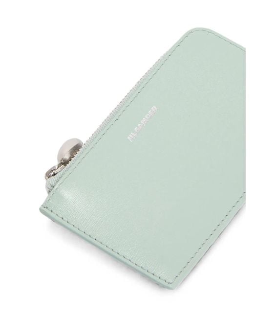Jil Sander Green Goji Coin Purse Small