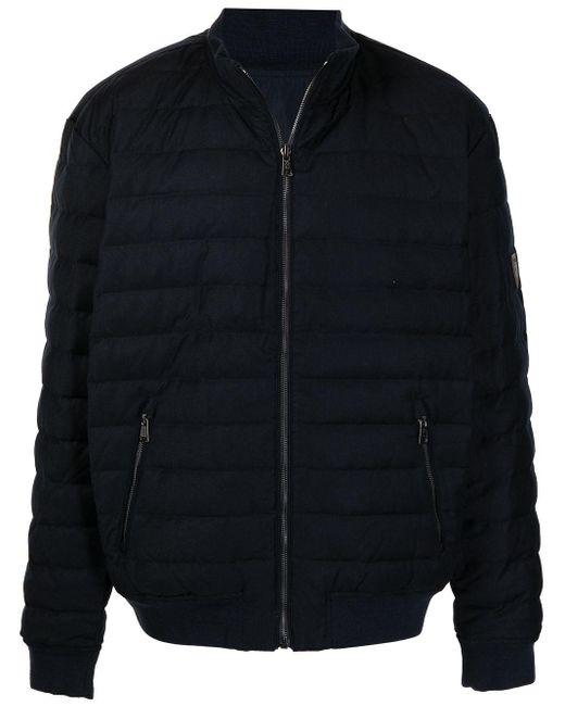 Polo Ralph Lauren Cashmere Insulated Down Bomber Jacket in Black (Blue