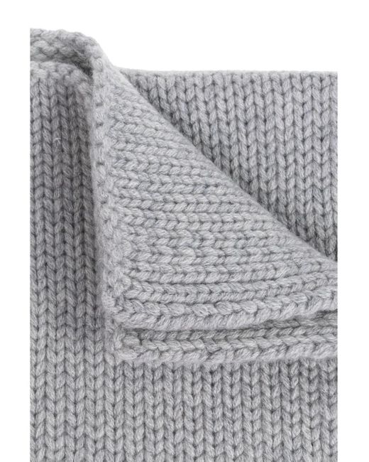 Lisa Yang Gray Chunky Knit Cashmere Sweater