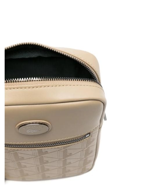 Lacoste Natural Sac À Bandoulière À Logo Embossé