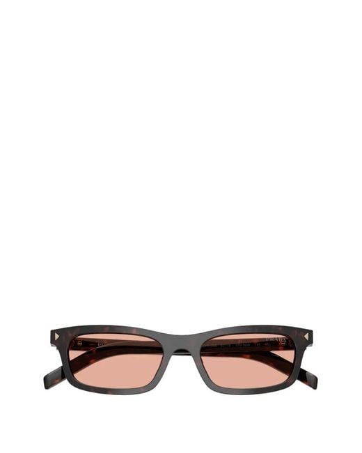 Prada Pink Rectangle-Frame Sunglasses
