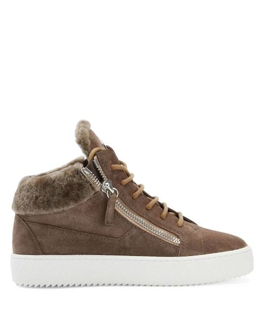 Giuseppe Zanotti Brown Kriss Winter Sneakers