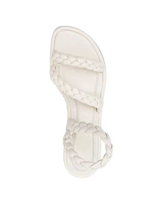 Souliers Martinez White Sandales Isa À Design Tressé