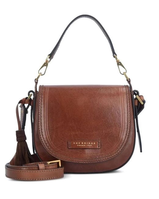 The Bridge Brown Leather Crossbody Bag