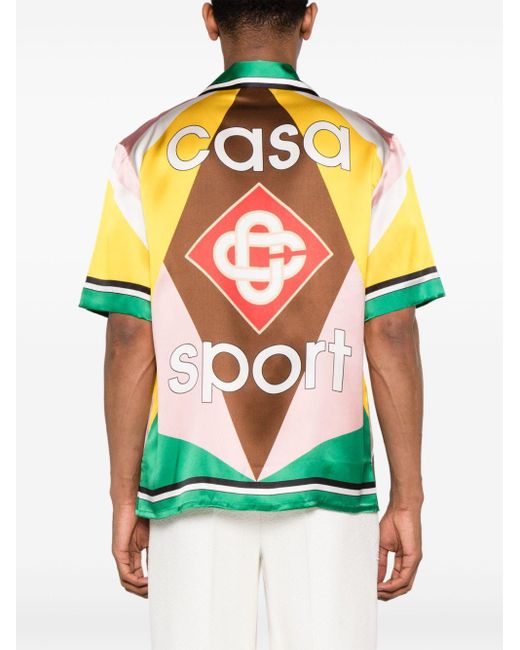Casablancabrand Casa Sport シルクシャツ Yellow