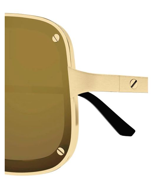 Cartier Metallic Pilot-Frame Sunglasses for men