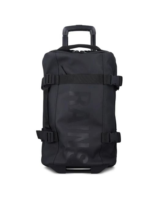Rains Black Texel Logo-Print Trunk Bag
