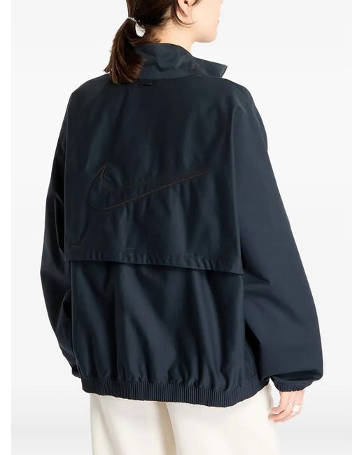 Nike Blue Veste Bomber À Coupe Oversize