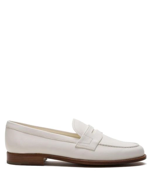 Church's White Heswall Leather Loafers