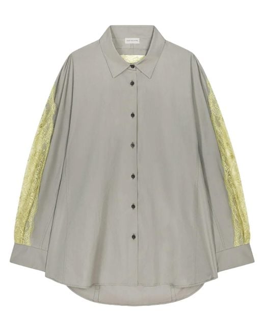 Dries Van Noten コットン シャツ Gray