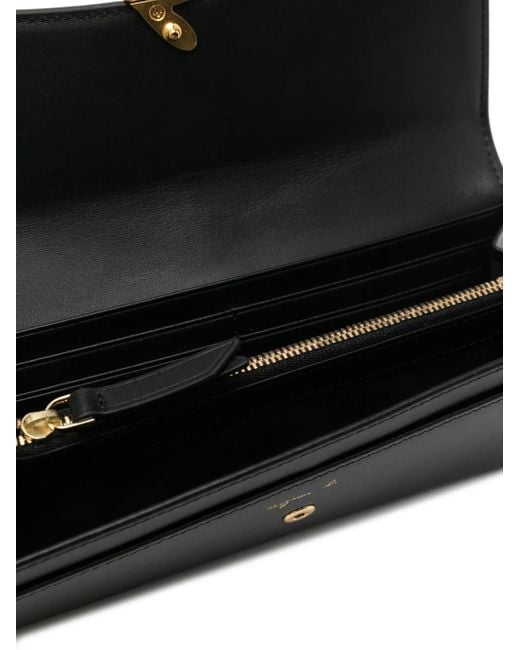 Agnes B. Black Leather Wallet