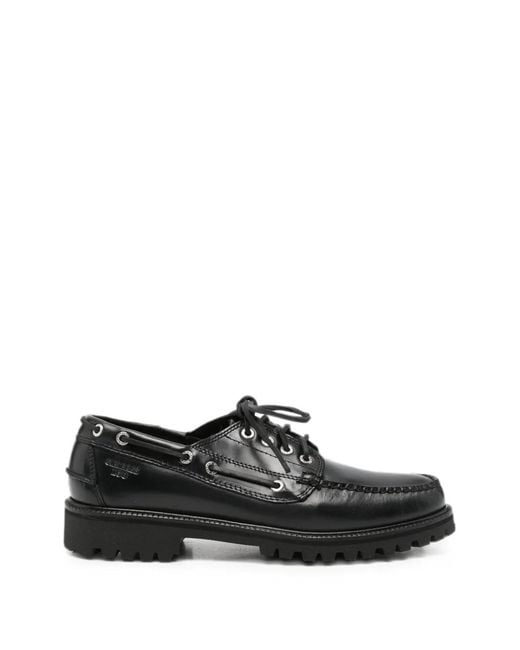 G.H.BASS Black Ranger Boat Shoes for men