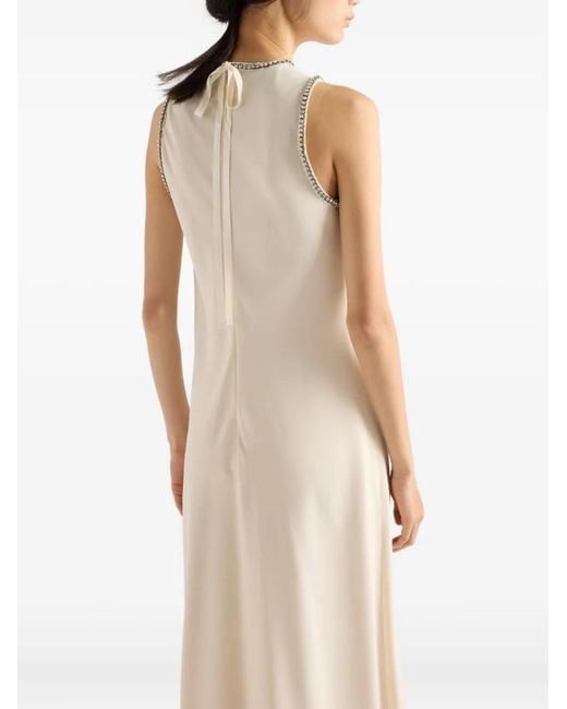 Prada White Sablé Dress