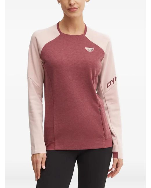 Dynafit Red Tow-Tone Long-Sleeve T-Shirt