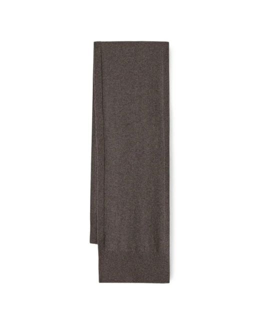 Sciarpa Con Bordo A Coste di Paul & Shark in Gray