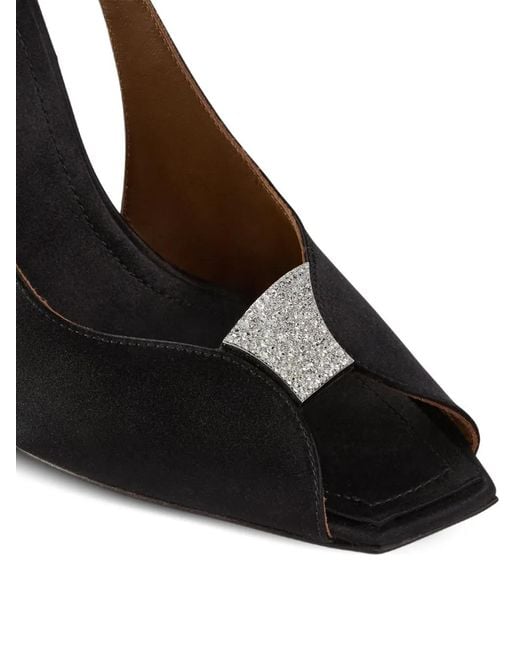Giuseppe Zanotti Black La Nuit Slingback 90 Pumps