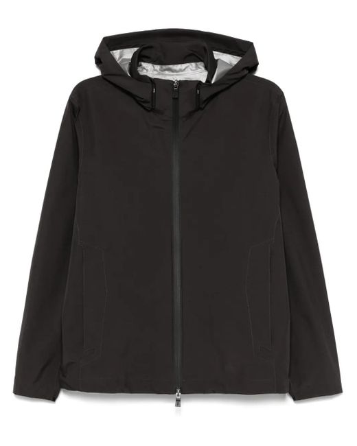 メンズ Herno フーデッドジャケット Black