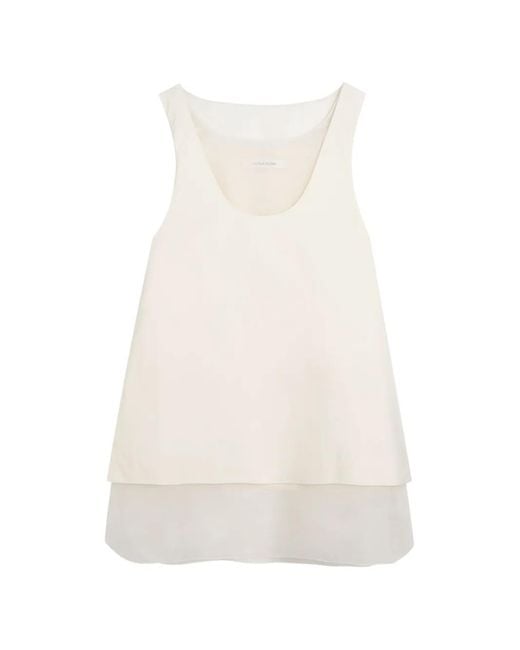 Voranida White Kaia Layered Tank Top