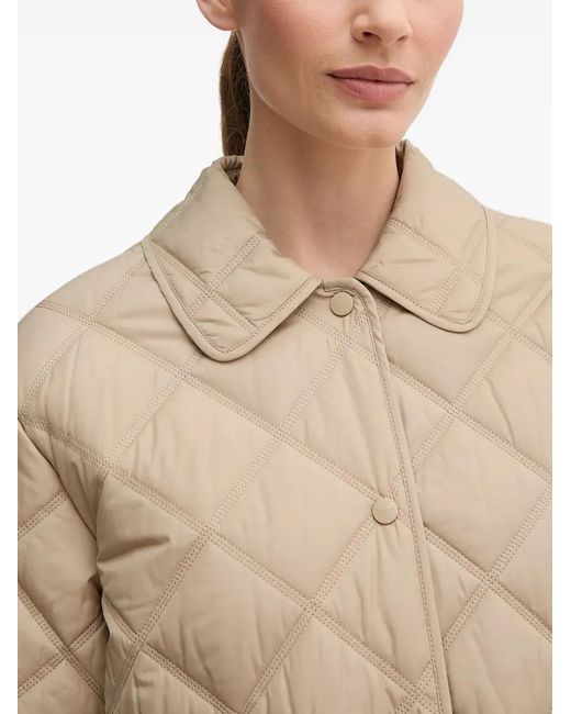 Gant Natural Quilted Collared Jacket