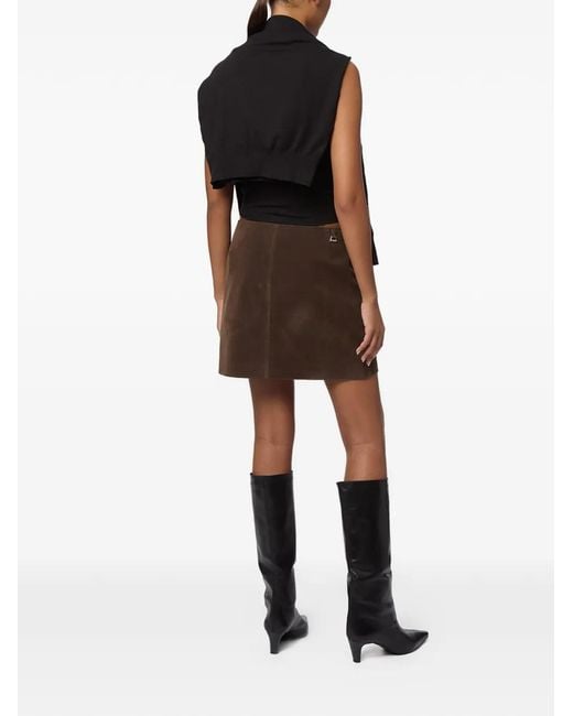 Apparis Brown Ella Mini Skirt