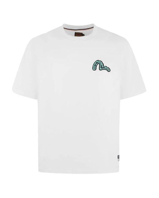 メンズ Evisu Daruma グラフィック Tシャツ White
