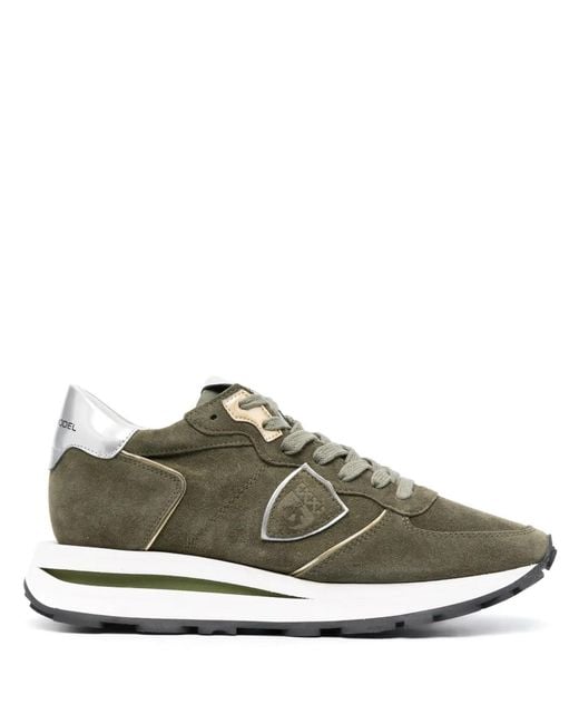 Philippe Model Green Tropez Haute Low-Top Sneakers