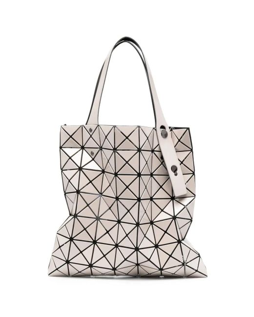 Issey Miyake White Prism Tote Bag
