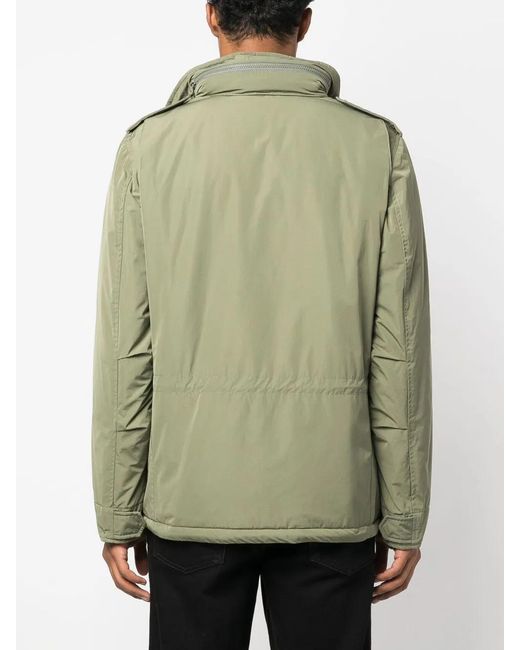 Aspesi Green Multi-Pocket Military Jacket for men