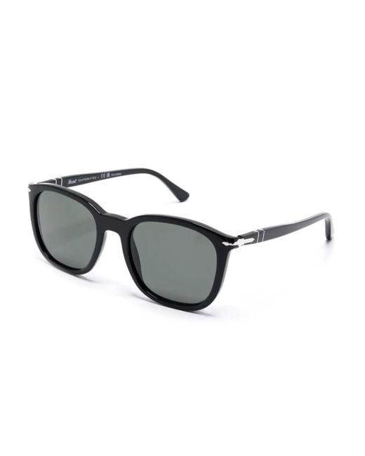 Persol Black Square-Frame Sunglasses