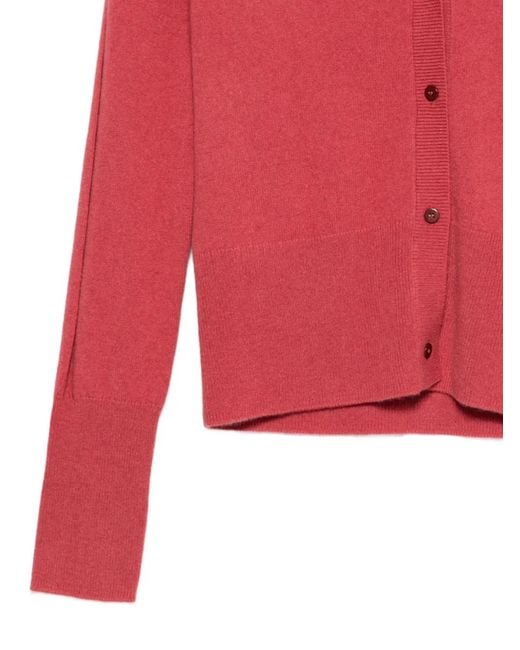 Joseph Red Keane Button-Up Cardigan