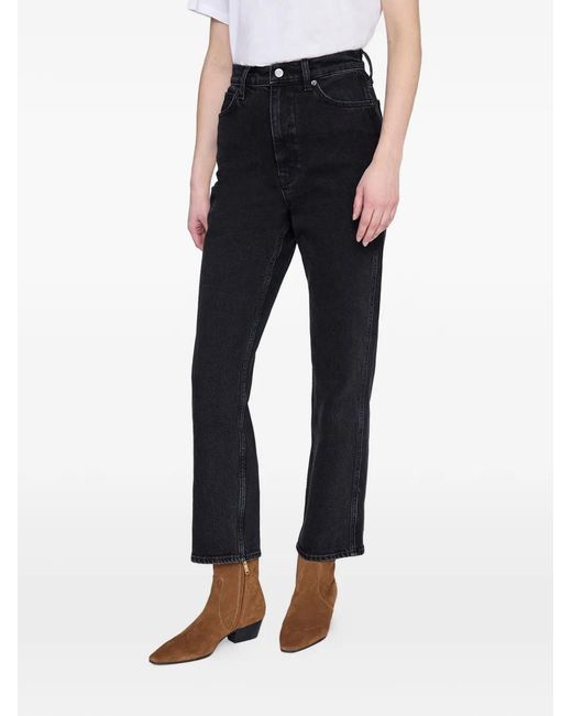 Anine Bing Black Washed Jean Jane