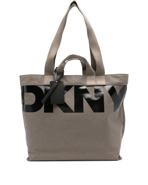 DKNY Black Logo-Print Tote Bag