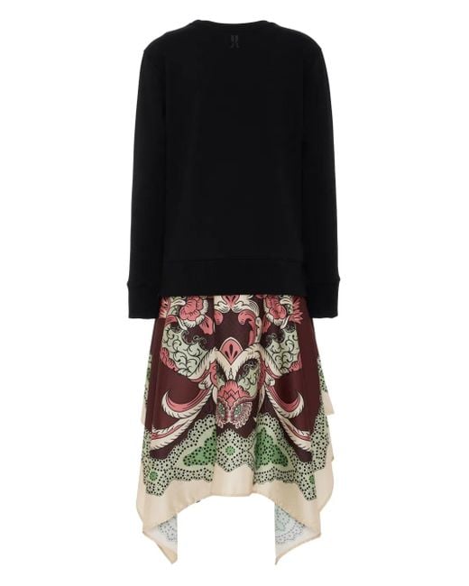 LaDoubleJ Black Sporty Foulard Dress