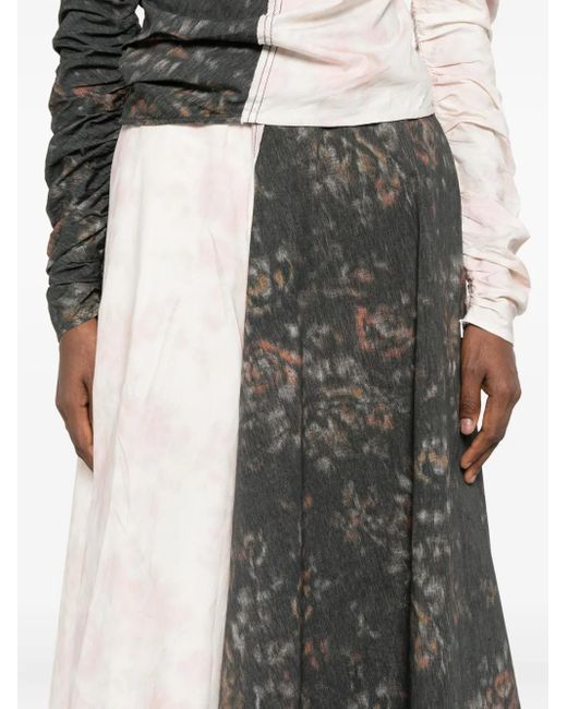 Ganni Gray Slate Wool Blend Sweater