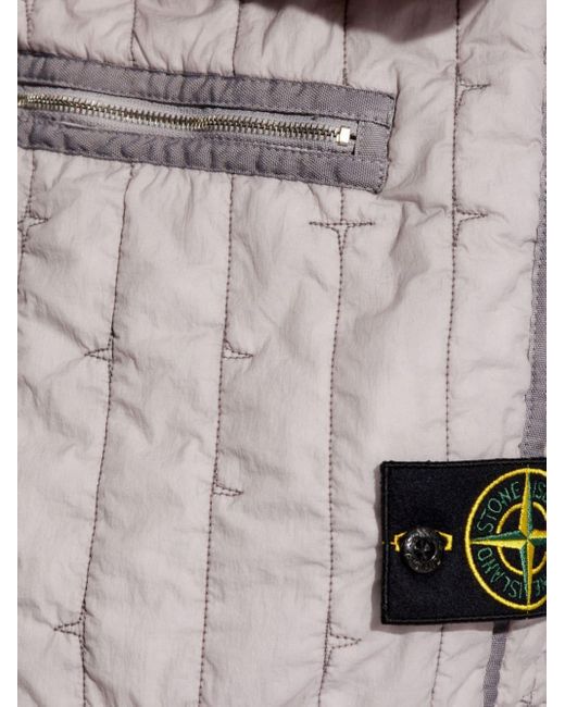 Stone Island Gray Stella Quilted Gilet for men