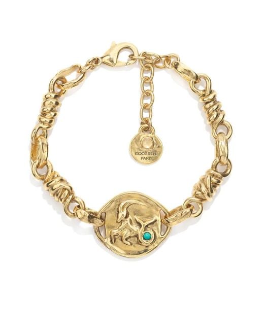 Goossens Vergulde Armband Met Bedel in het Metallic